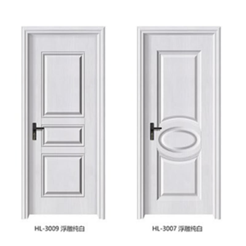 تصميم قالب ثلاثي الأبعاد مقاوم للماء WPC أبيض باب الحمام HL-3007